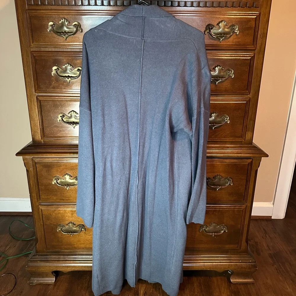 Blue Open Front Cardigan - Picture 3 of 3
